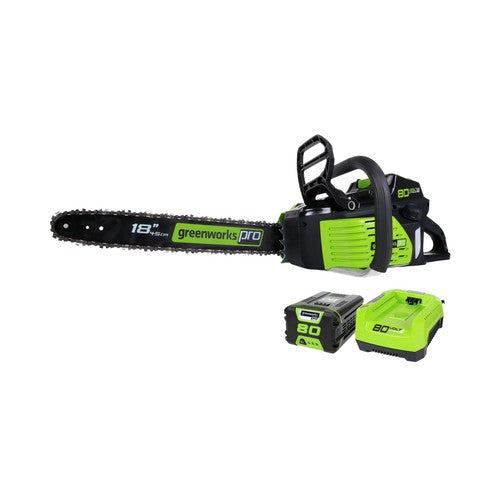 Greenworks Pro 80V 18-Inch Brushless Cordless Chainsaw, Tool Only GCS80450