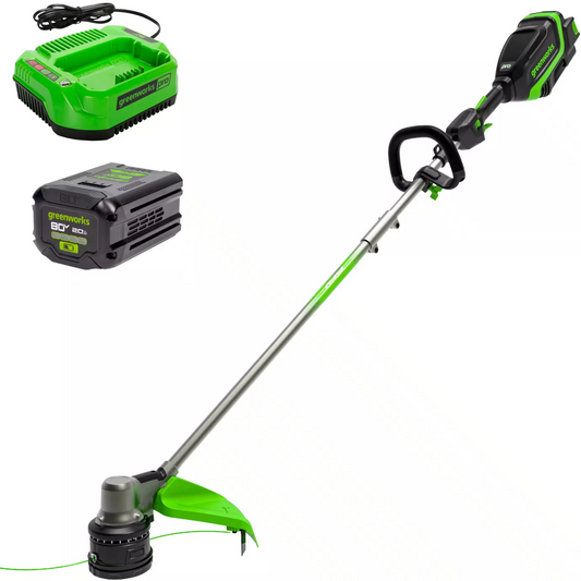 Greenworks - 80V 17" Brushless String Trimmer with 2.0Ah Battery & Charger