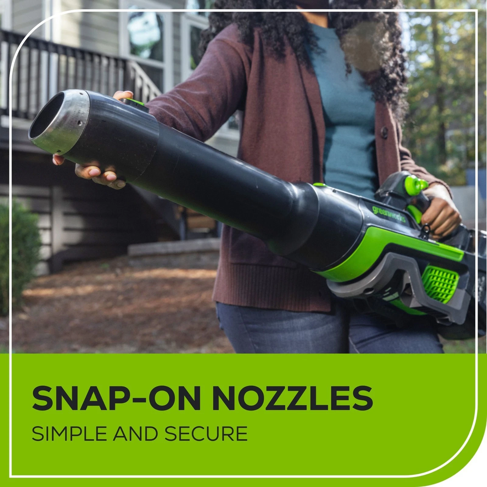 Greenworks 80V 800CFM Leaf Blower with 2.5Ah Battery 2A Charger & Shoulder Strap