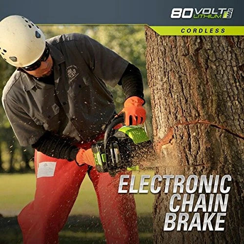 Greenworks Pro 80V 18-Inch Brushless Cordless Chainsaw, Tool Only GCS80450